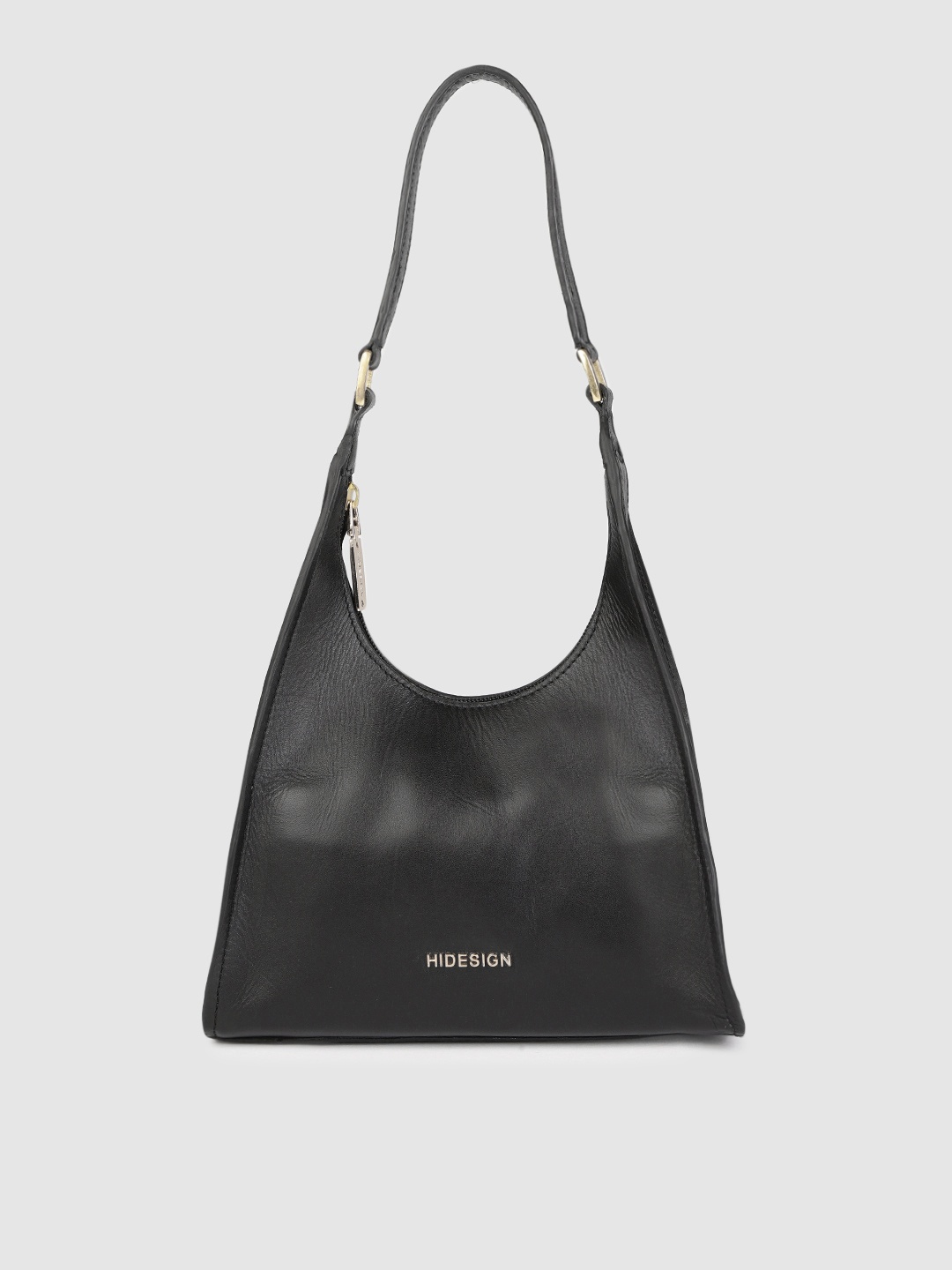 

Hidesign Black Leather Structured Shoulder Bag