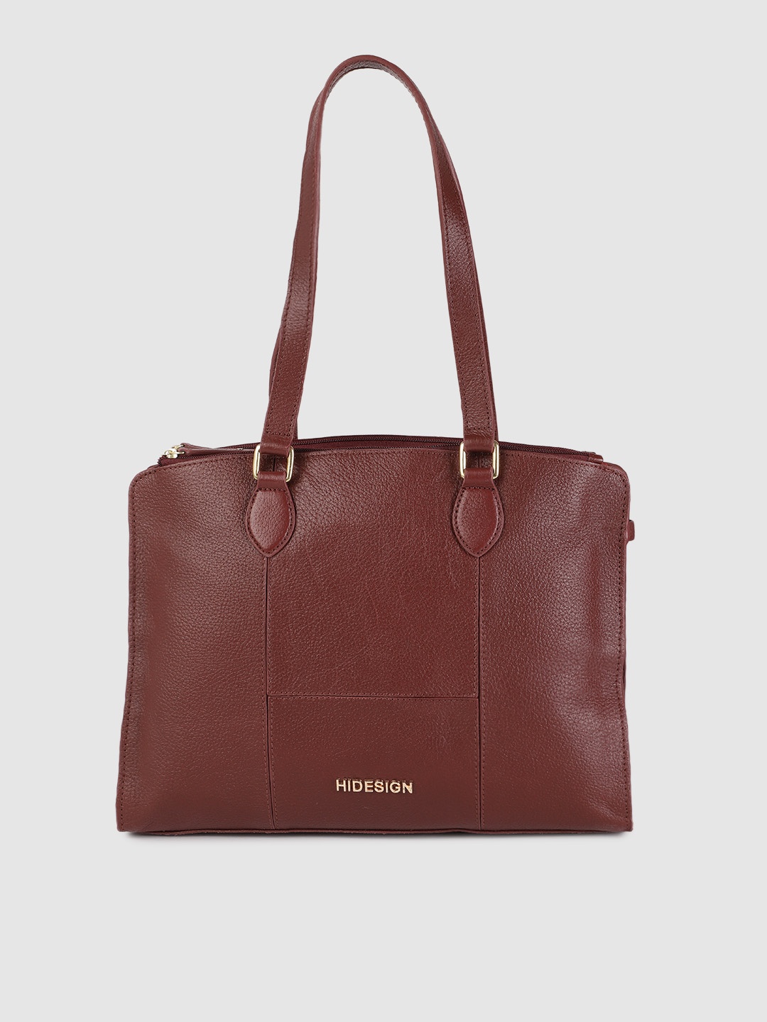 

Hidesign Women Maroon Leather Shoulder Bag
