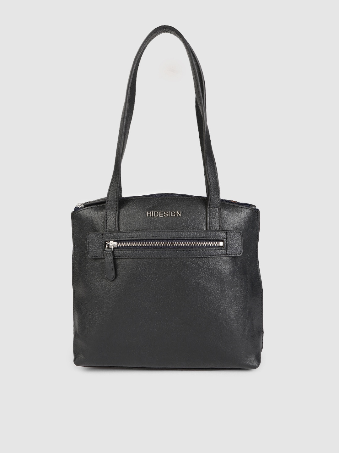 

Hidesign Blue Leather Structured Shoulder Bag