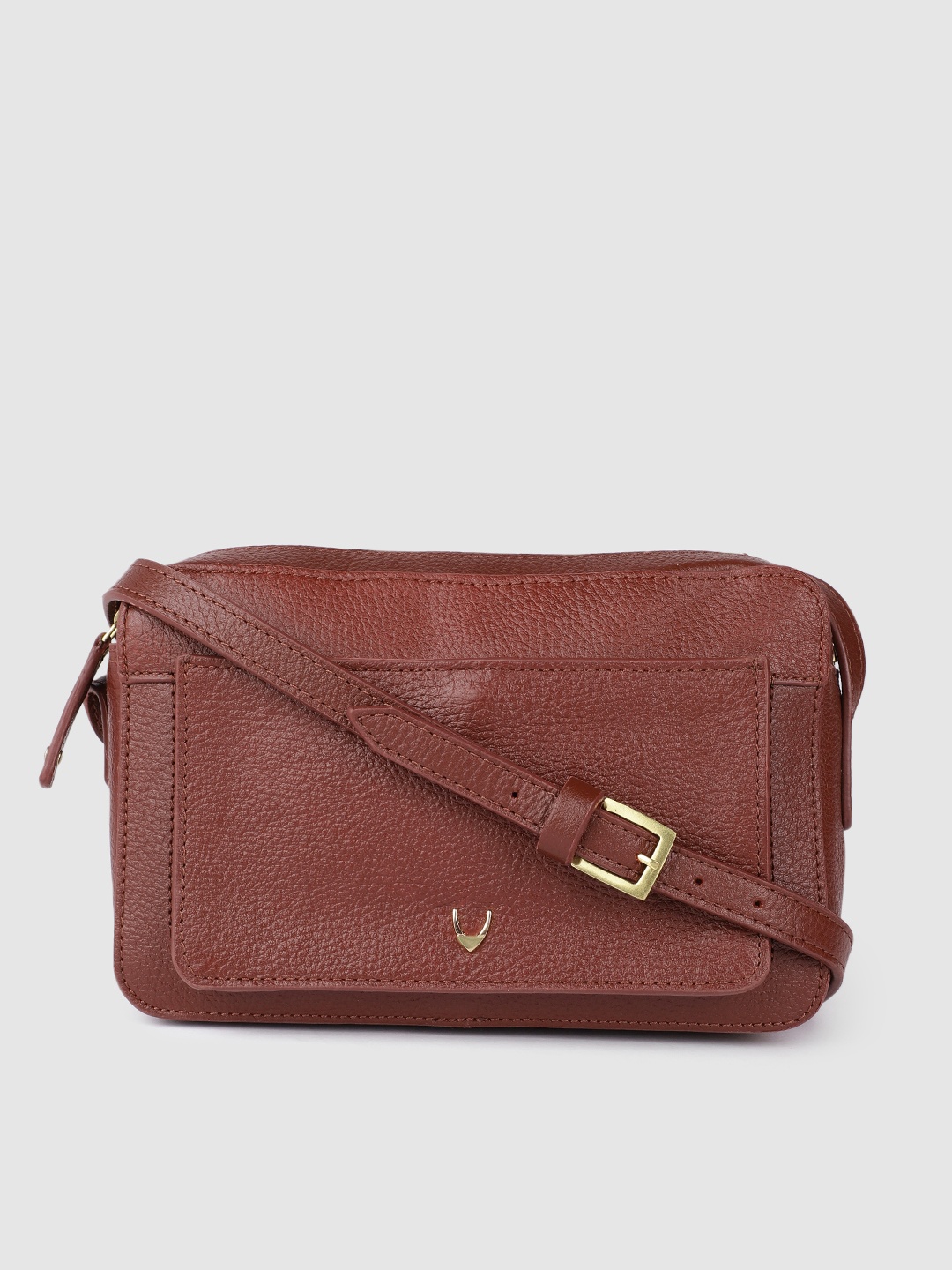 

Hidesign Maroon Leather Sling Bag