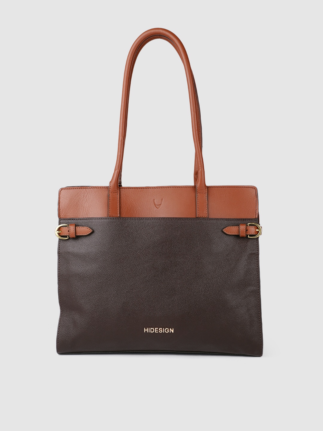 

Hidesign Brown Leather Solid Shoulder Bag