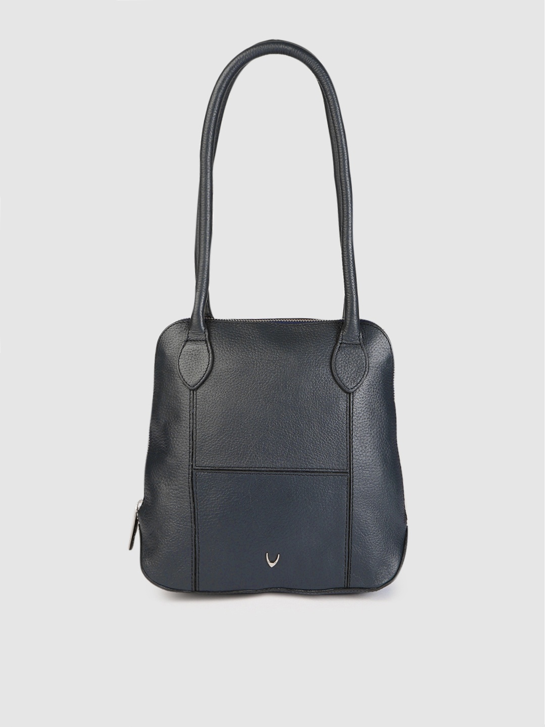 

Hidesign Blue Leather Structured Shoulder Bag