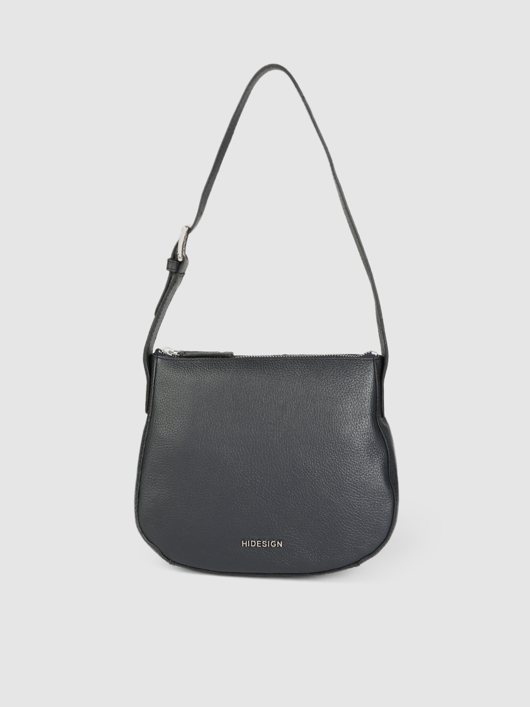 

Hidesign Blue Leather Structured Shoulder Bag
