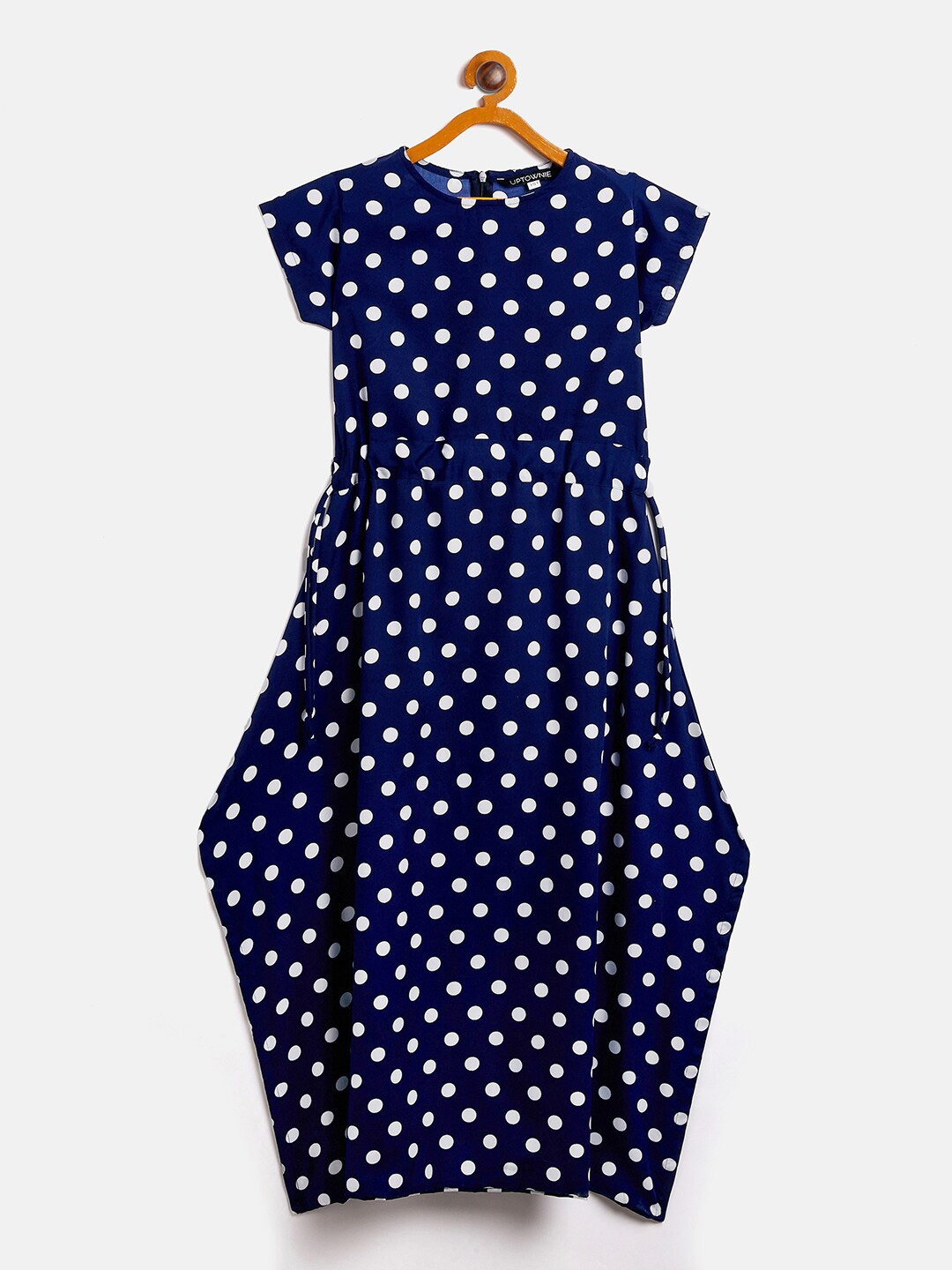 

Uptownie Lite Navy Blue Crepe Sheath Dress