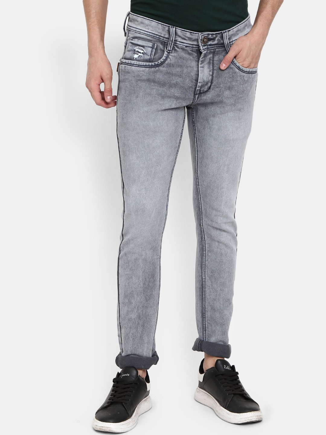 

V-Mart Men Grey Heavy Fade Jeans