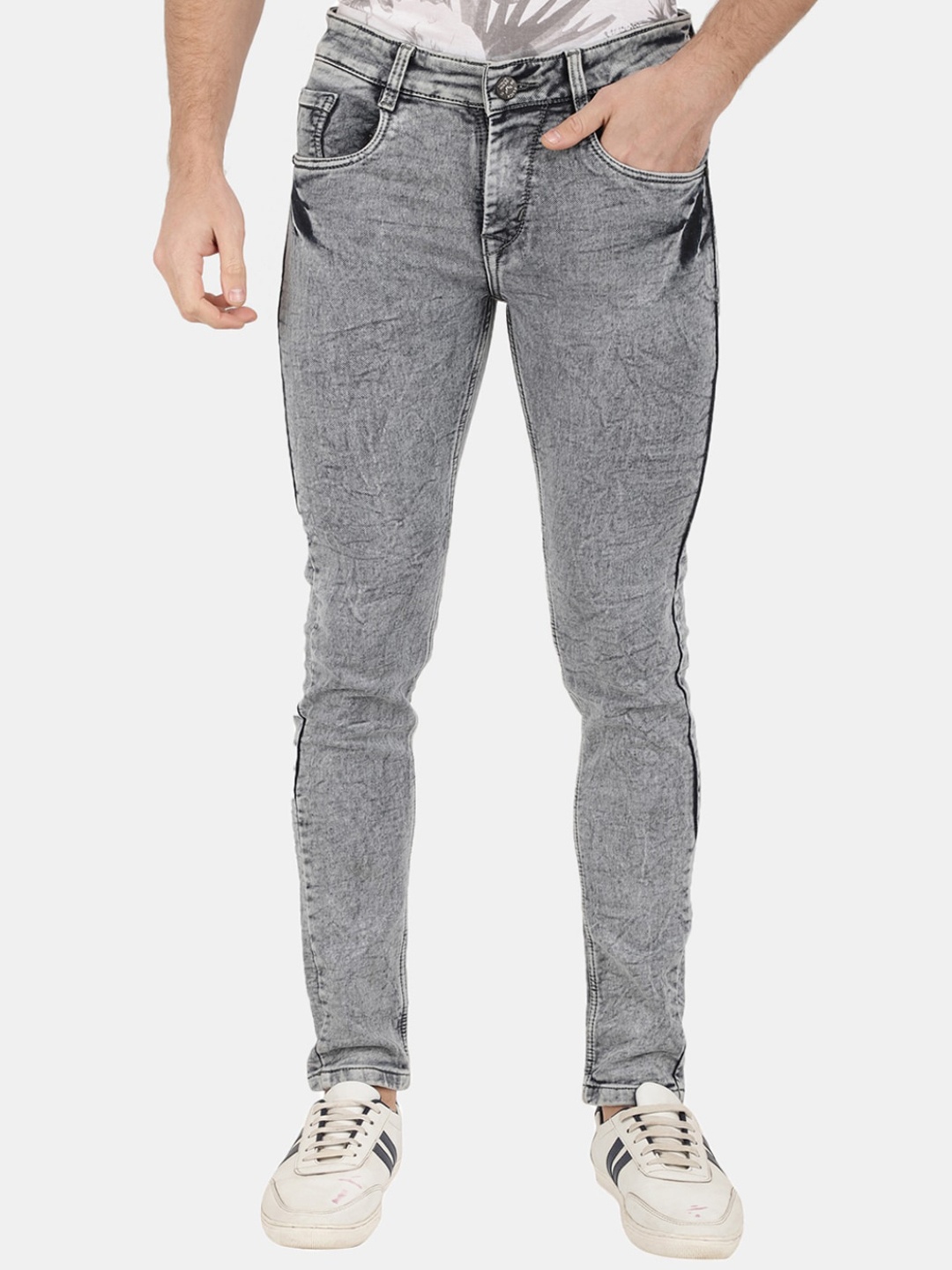 

V-Mart Men Grey Heavy Fade Jeans