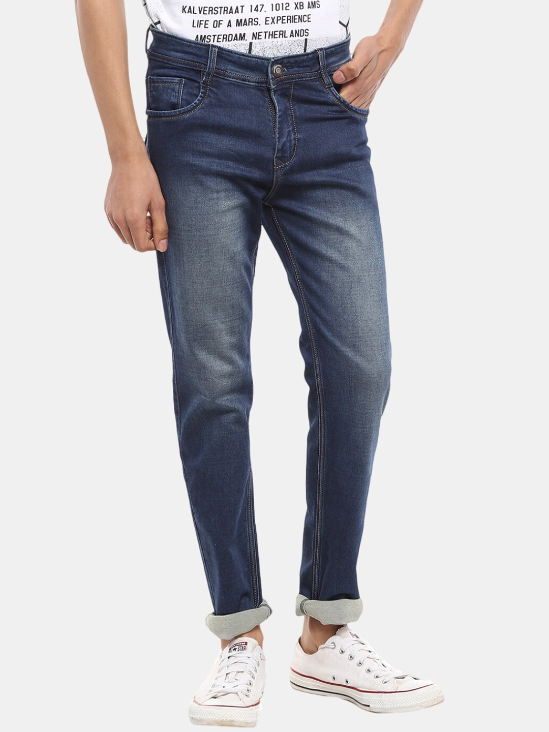 

V-Mart Men Blue Heavy Fade Jeans