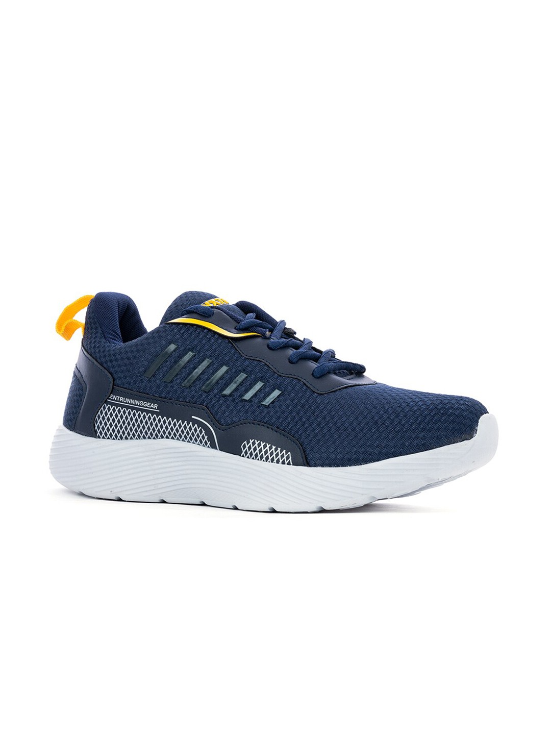 

Khadims Men Navy Blue Textile Walking Non-Marking Shoes