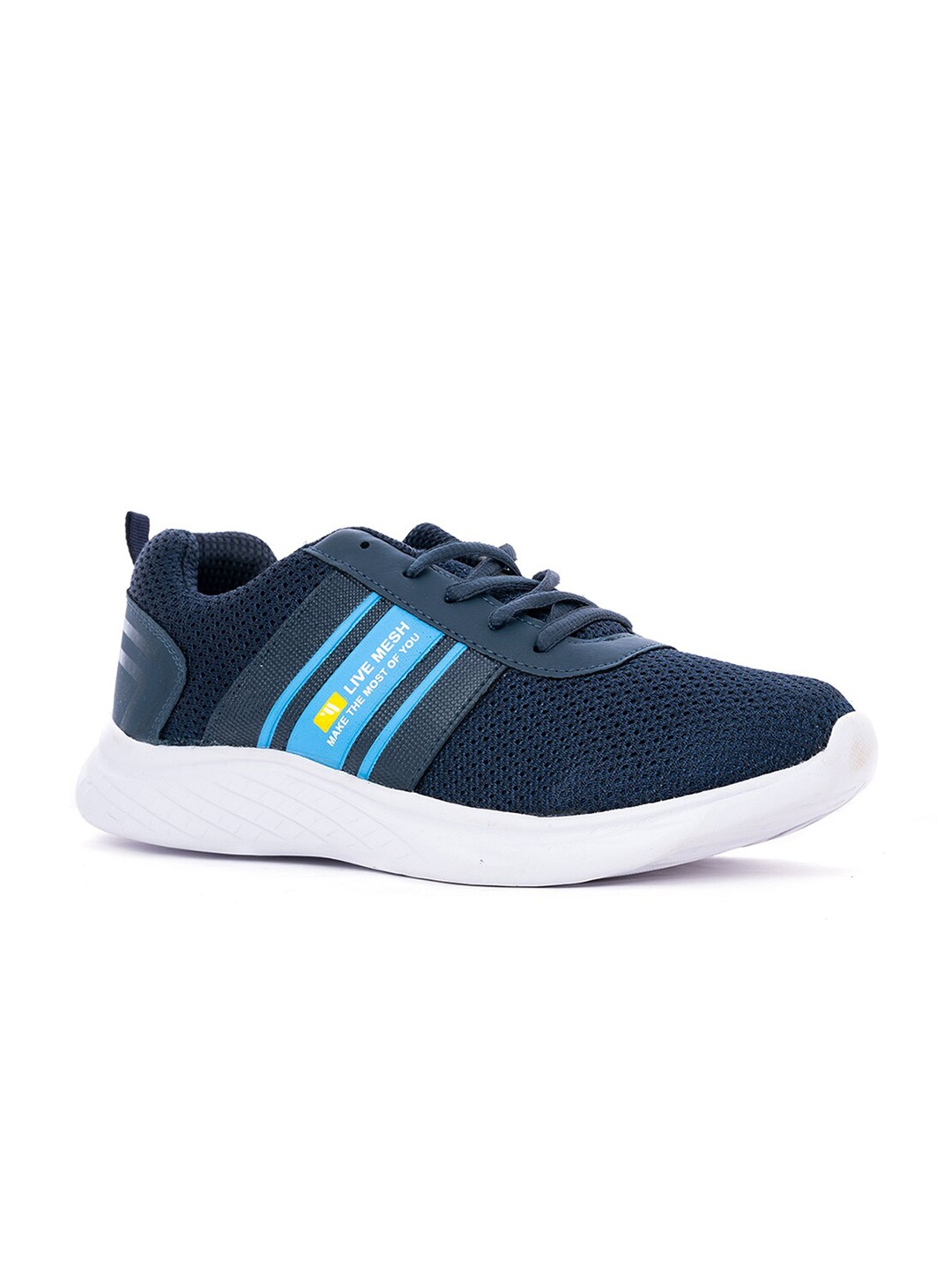 

Khadims Men Navy Blue Textile Running Non-Marking Shoes