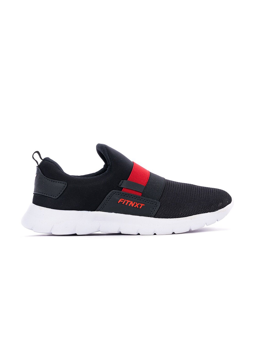 

Khadims Men Black Textile Walking Non-Marking Shoes