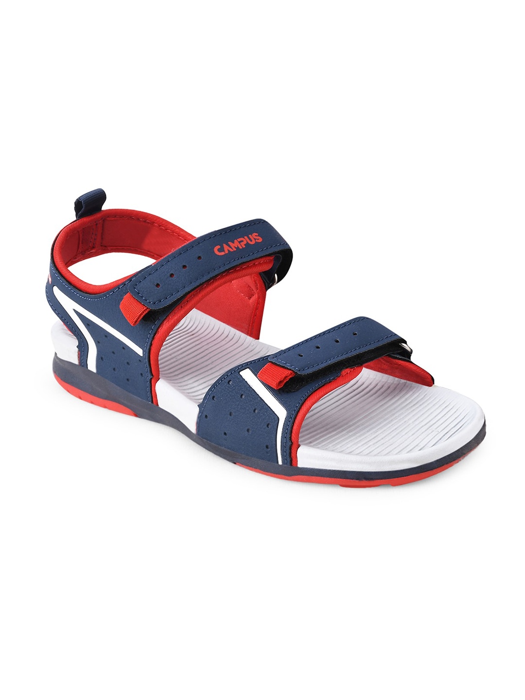 

Campus Kids Navy Blue & Red Color-Blocked Sports Sandals