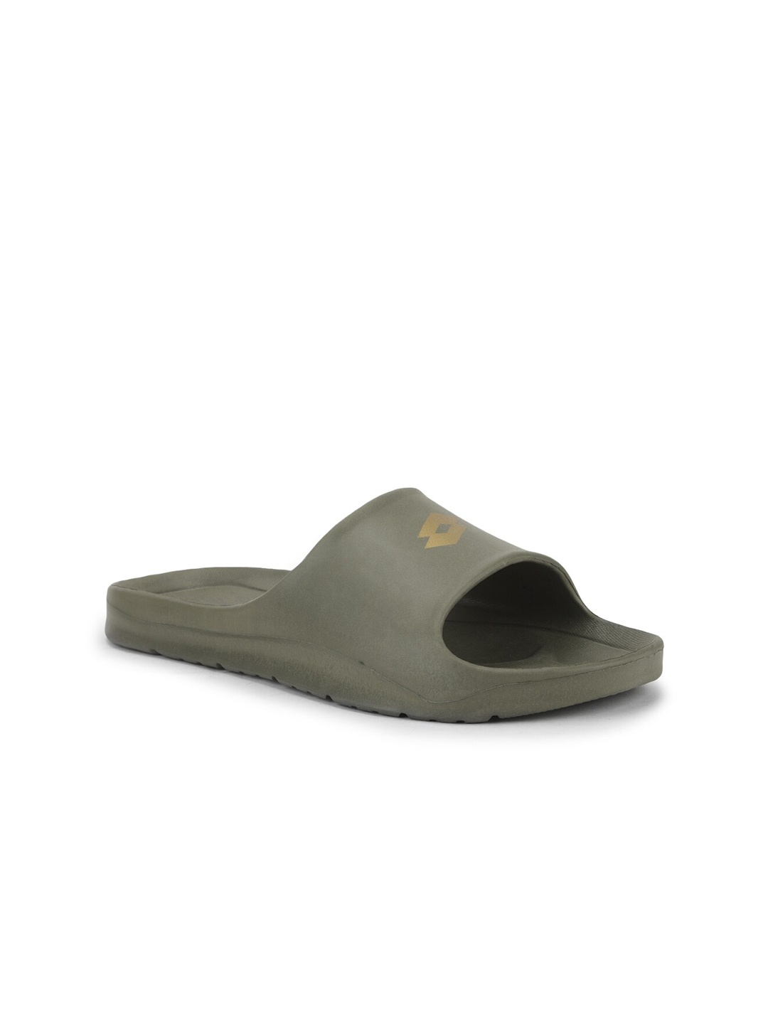 

Lotto Men Olive Green Rubber Slip-On