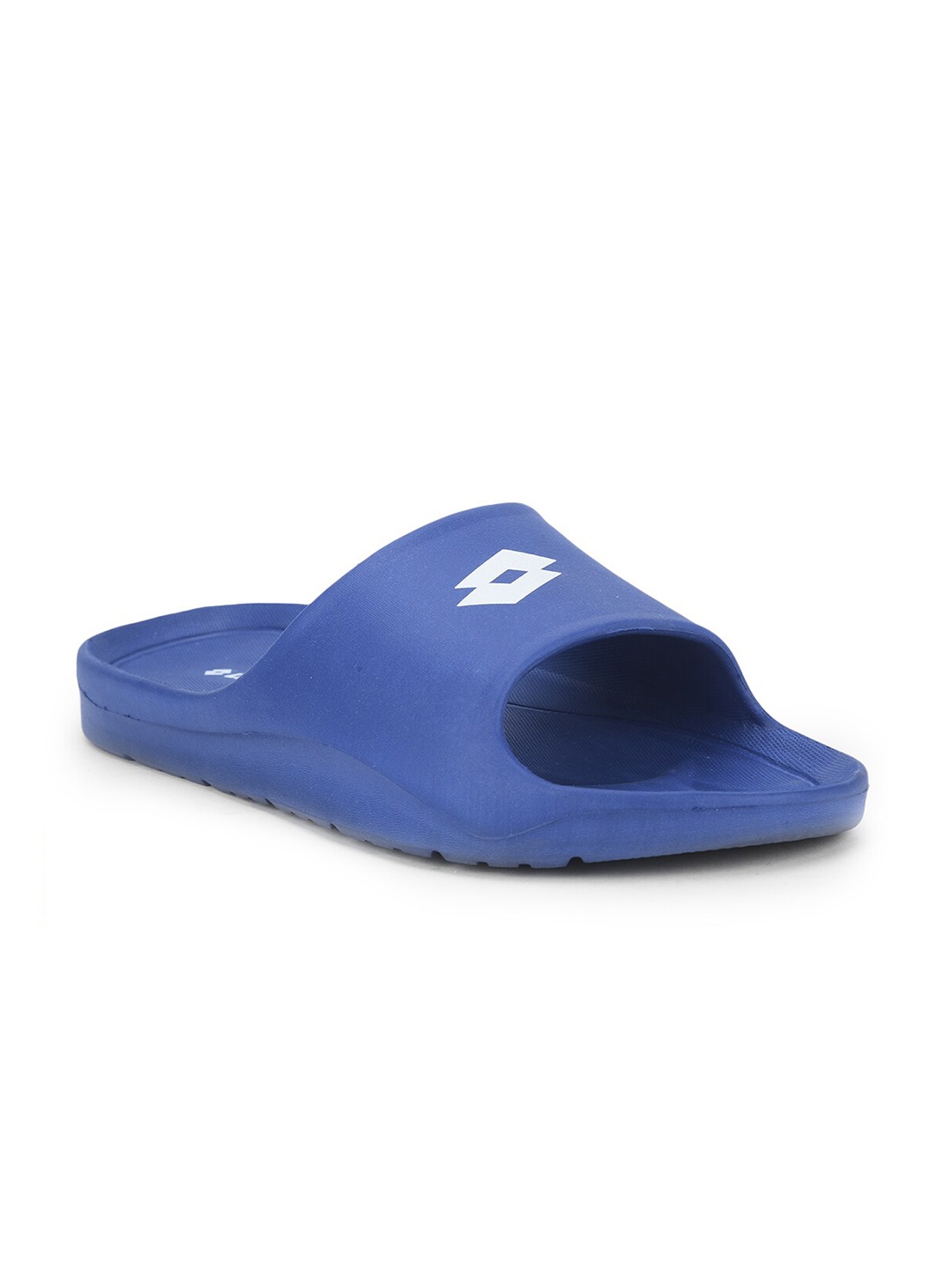 

Lotto Men Blue & White Printed Rubber Slip-On