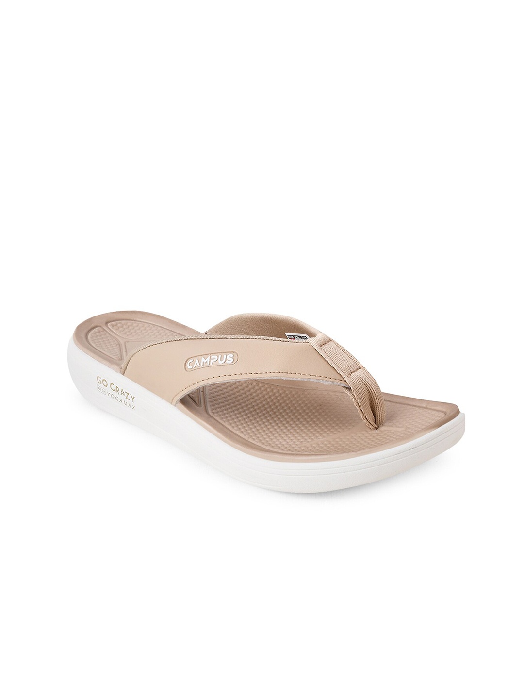 

Campus Women Beige & Cream-Coloured Slip-On