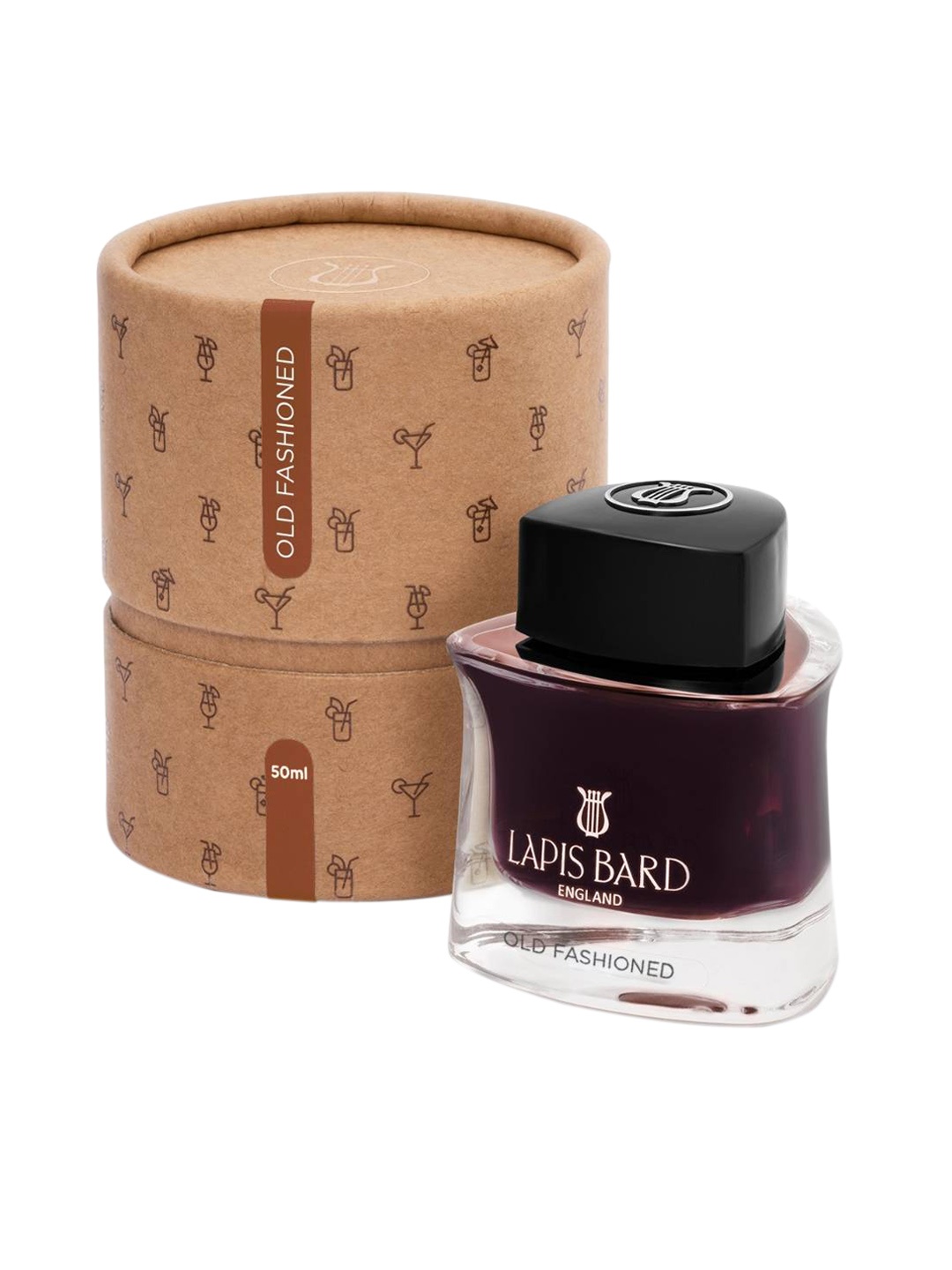 

Lapis Bard Old Fashioned Ink Bottle 50ml, Brown