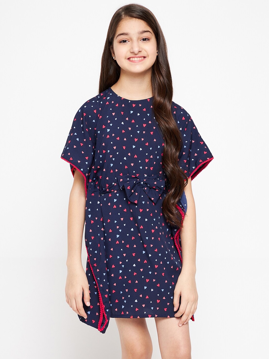 

The Kaftan Company Navy Blue Crepe Kaftan Dress