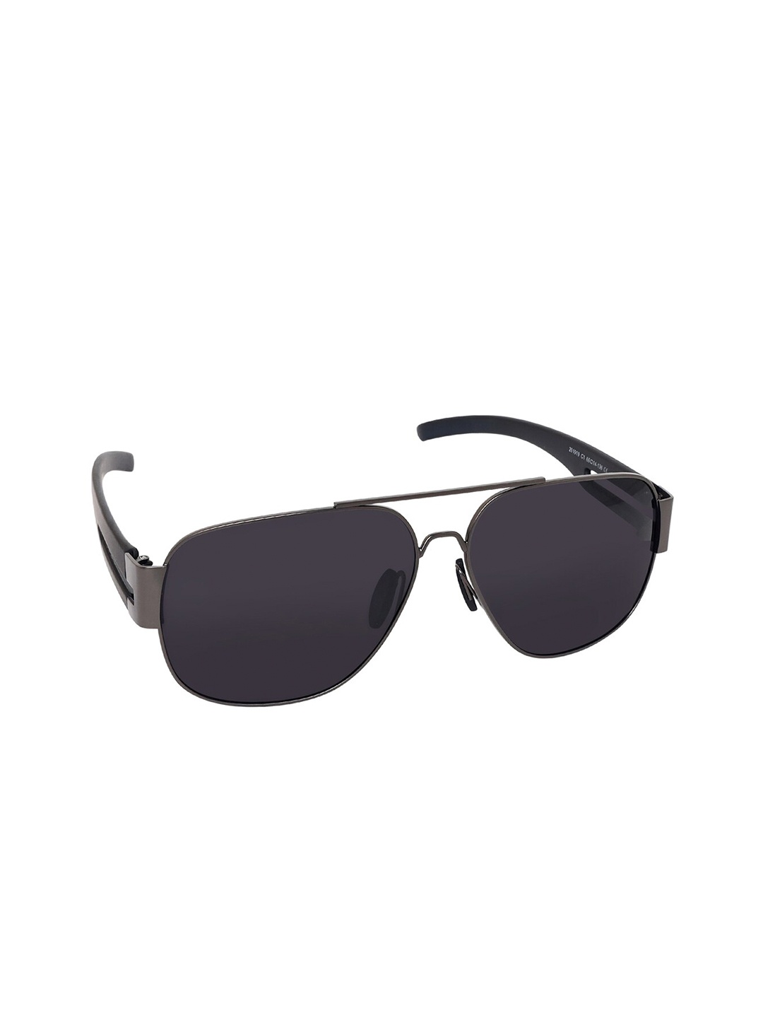 

Aeropostale Men Black Lens & Black Oval Sunglasses with Polarised and UV Protected Lens