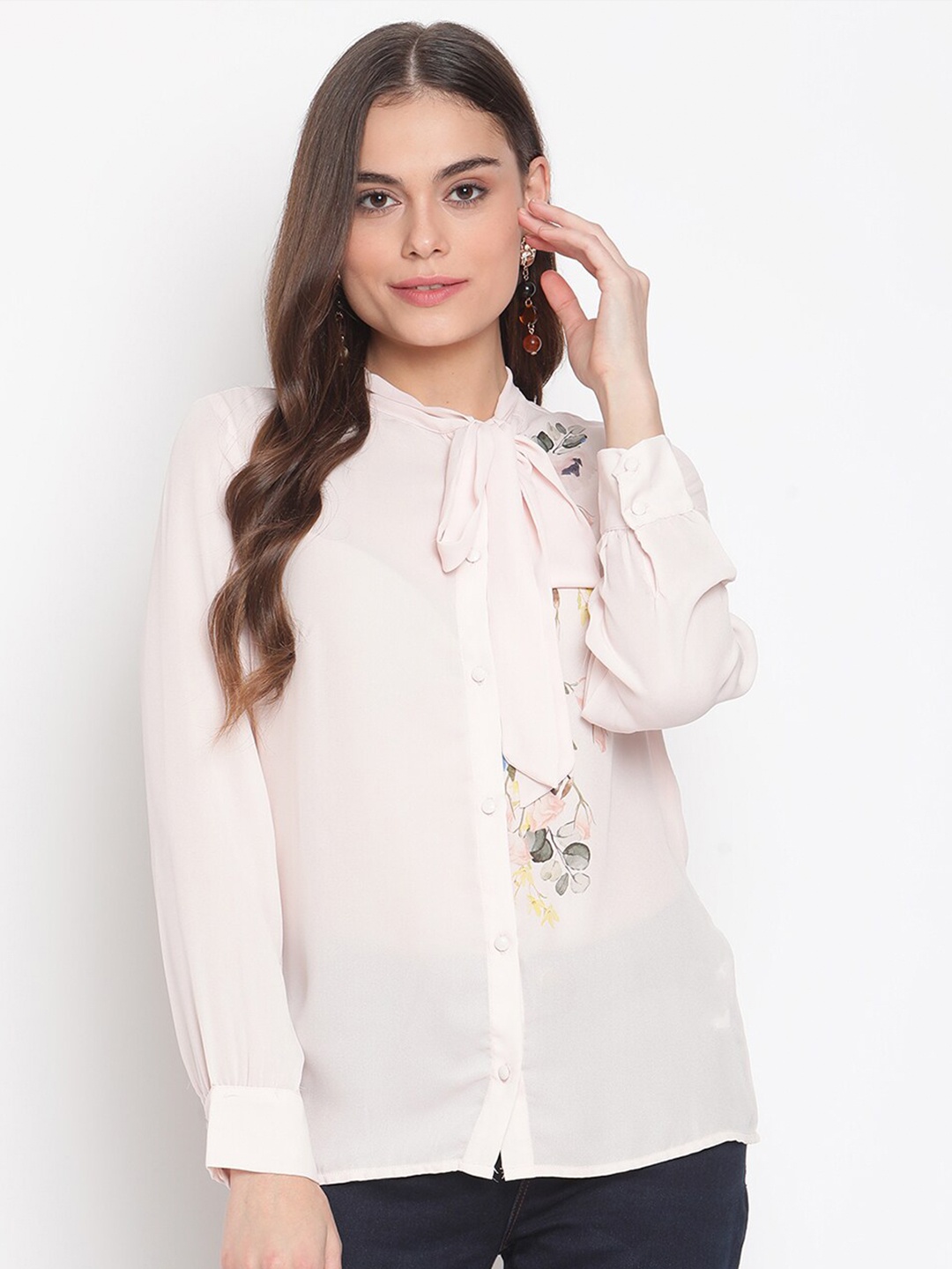 

Madame Women Pink Casual Shirt