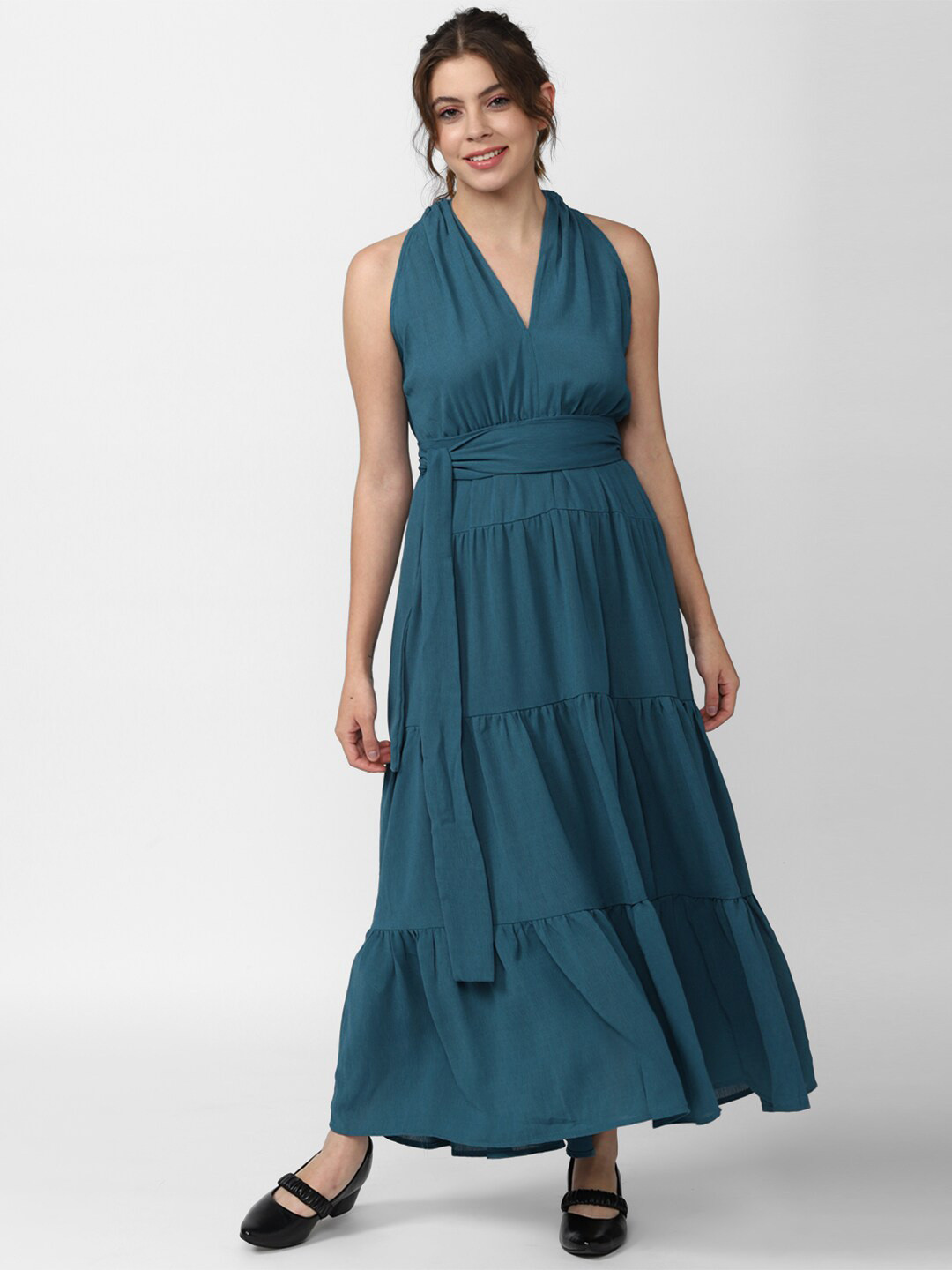 

FOREVER 21 Green & atlantic deep Maxi Dress