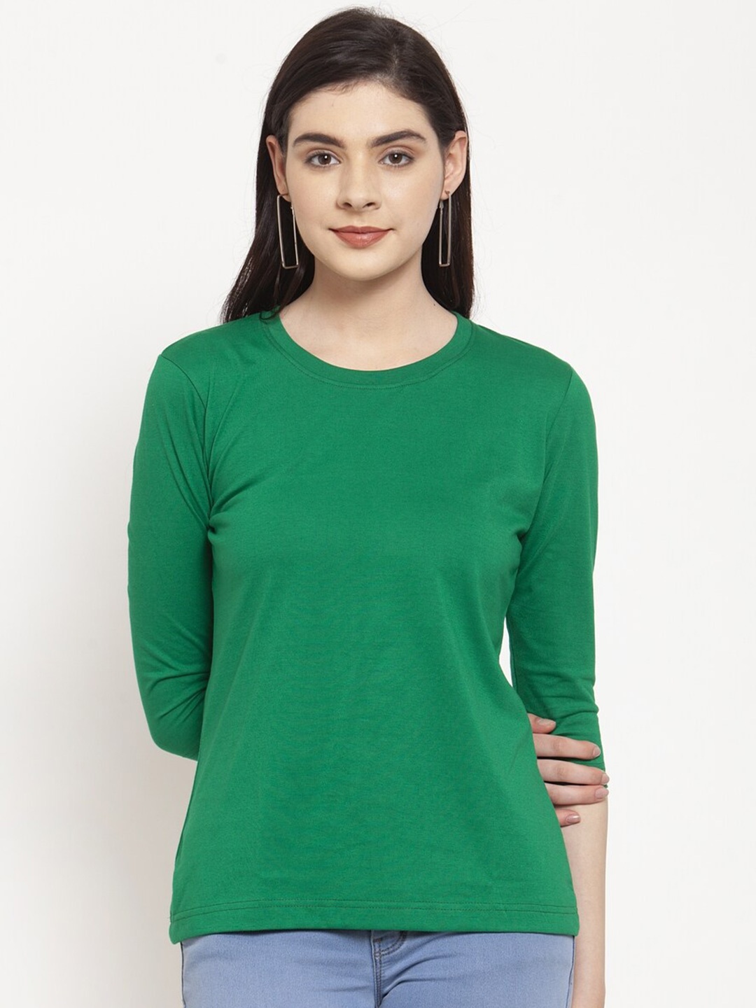 

Friskers Women Green & leprechaun T-shirt