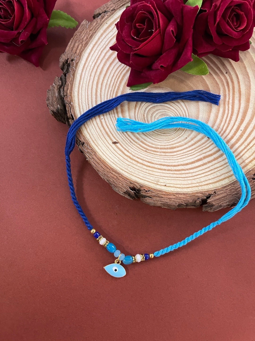 

Digital Dress Room Men Blue Evil Eye Rakhi