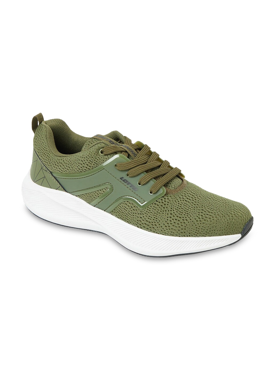 

Lotto Men Olive Green Mesh Running Shoes