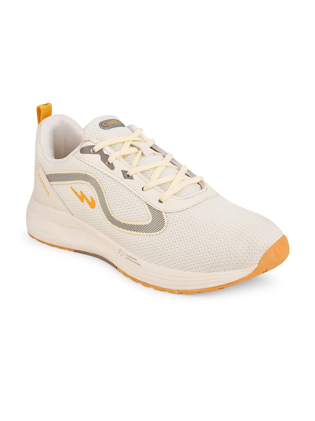 

Campus Men Off White Mesh Running Shoes