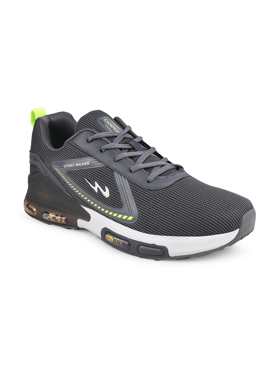 

Campus Men Grey Mesh Running Shoes