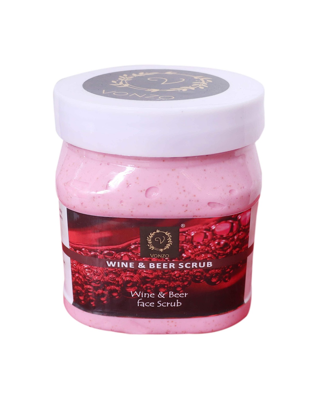 

VONZO Paraben-Free Wine & Beer Face Scrub - 500 ml, Pink