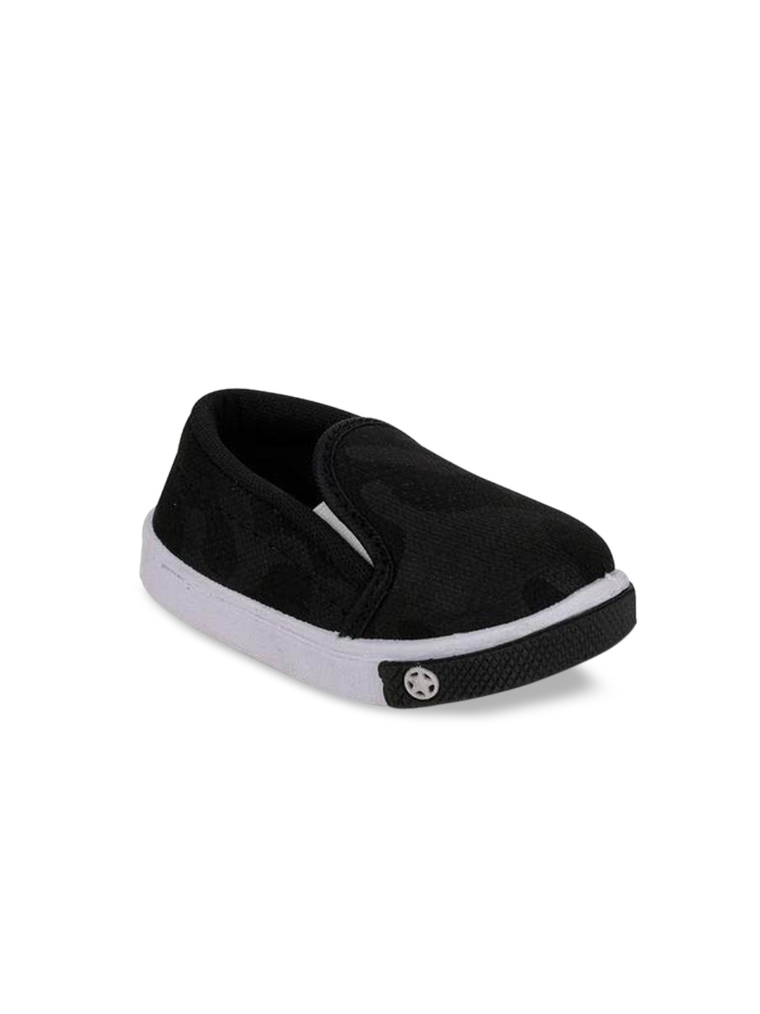 

Smartots Unisex Kids Black Striped Slip-On Sneakers