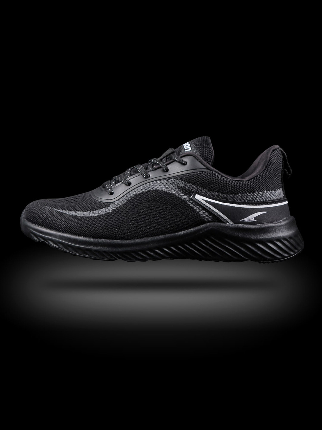 

ASIAN Men Black Woven Design Sneakers