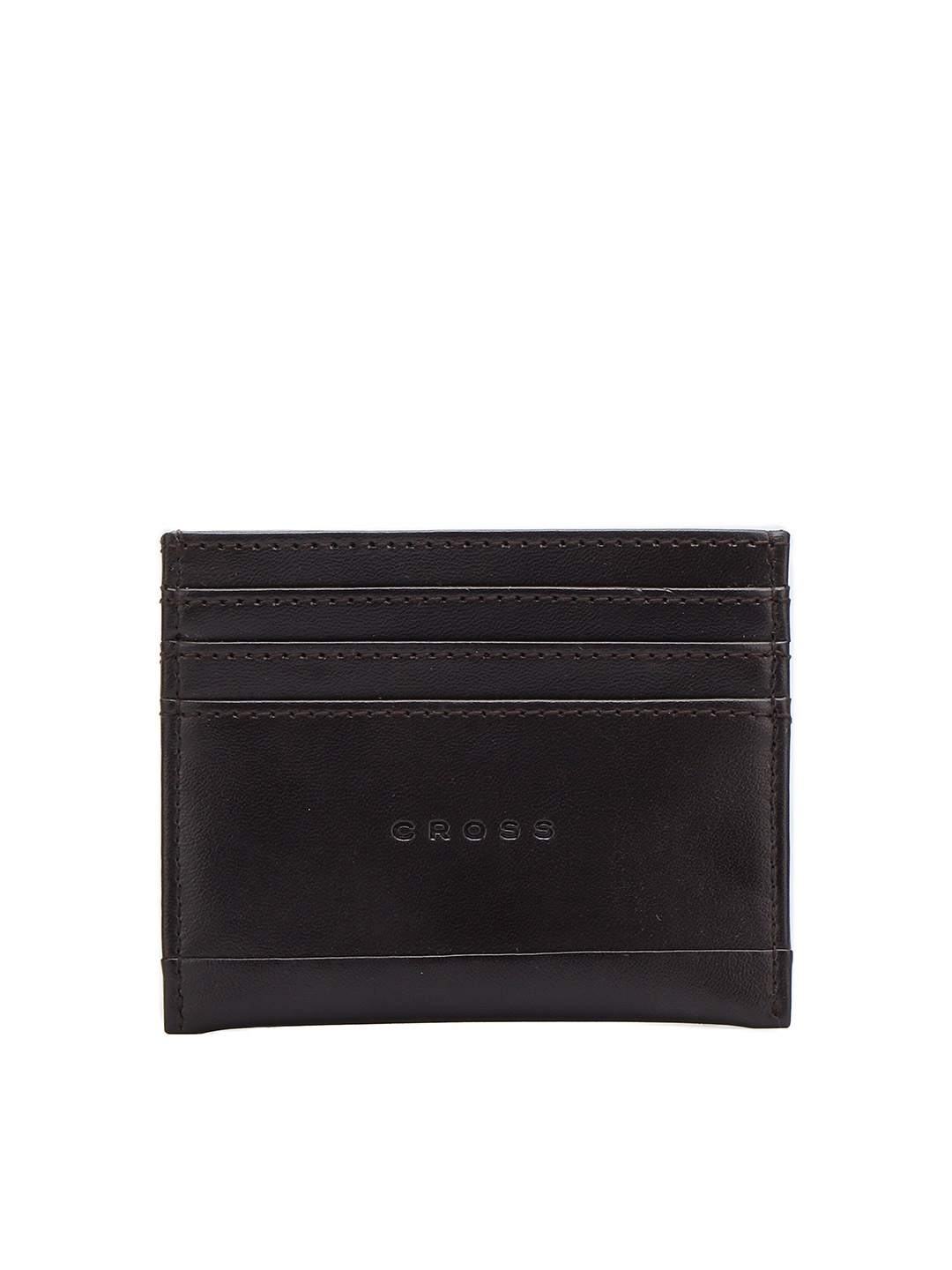 

Cross Unisex Brown & Gold-Toned Leather Two Fold Wallet