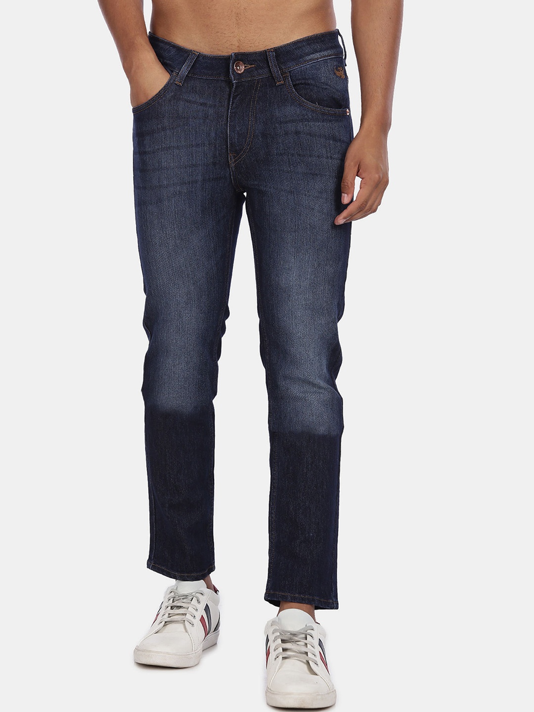 

Flying Machine Men Blue Slim Fit Slash Knee Light Fade Jeans