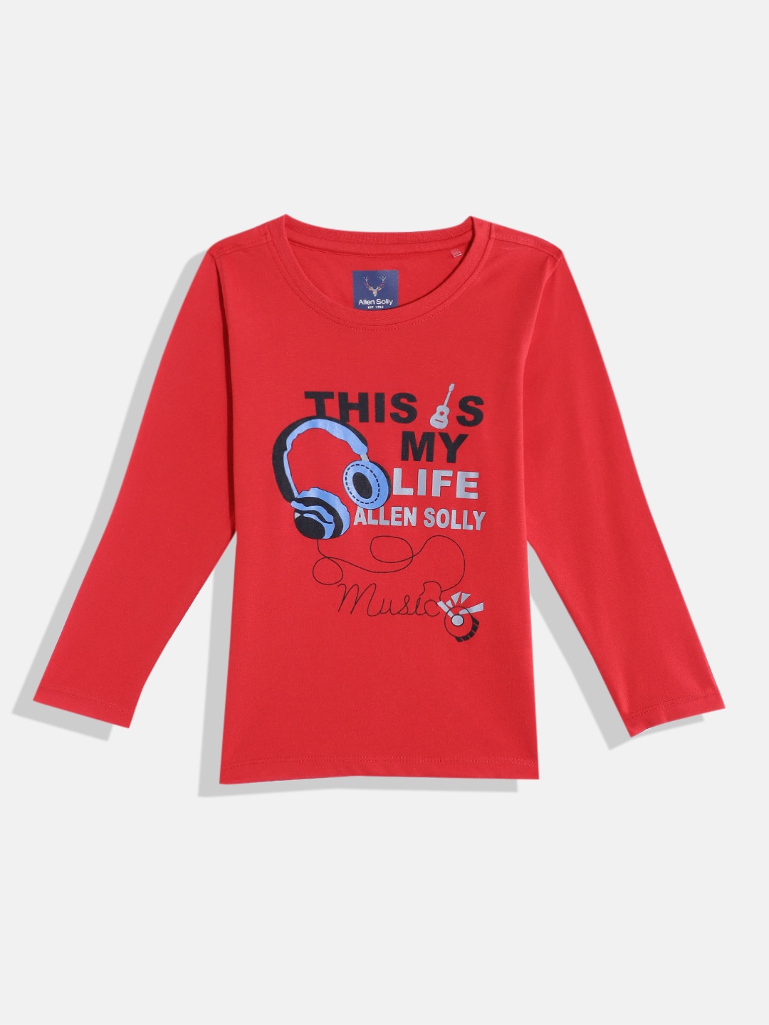 

Allen Solly Junior Boys Typography Printed T-shirt, Red