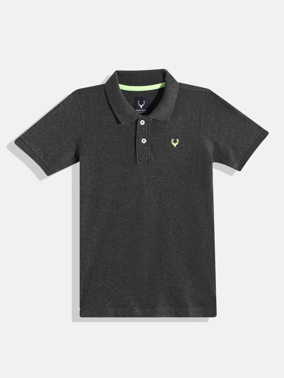 

Allen Solly Junior Boys Polo Collar T-shirt, Charcoal
