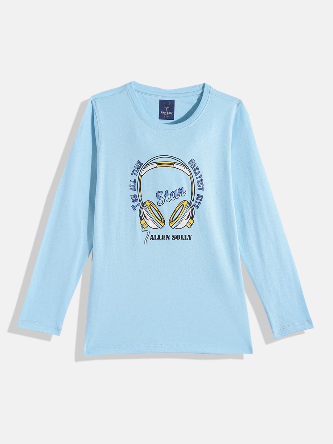 

Allen Solly Junior Boys Graphic Printed Pure Cotton T-shirt, Blue