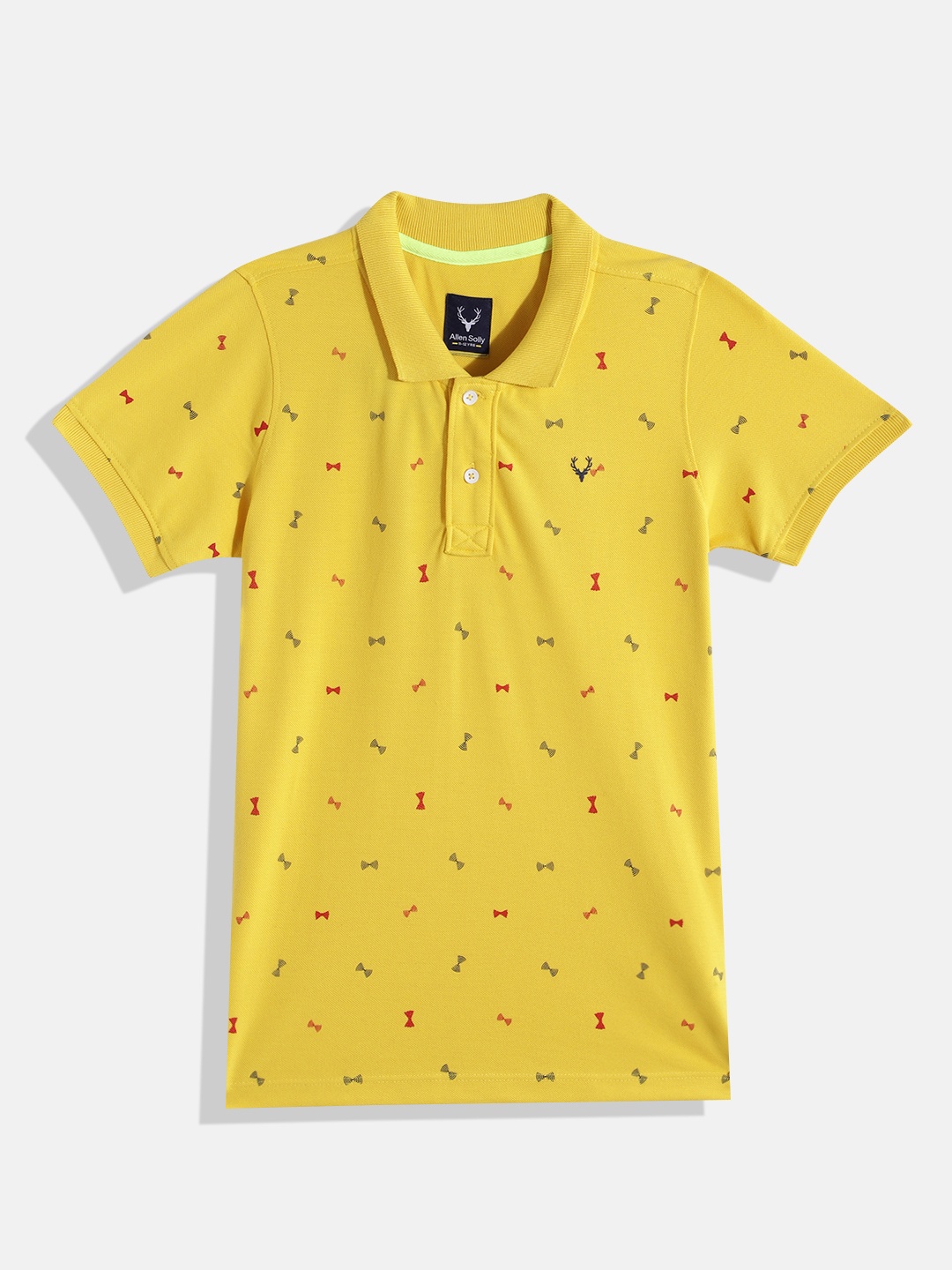 

Allen Solly Junior Boys Printed Polo Collar T-shirt, Yellow