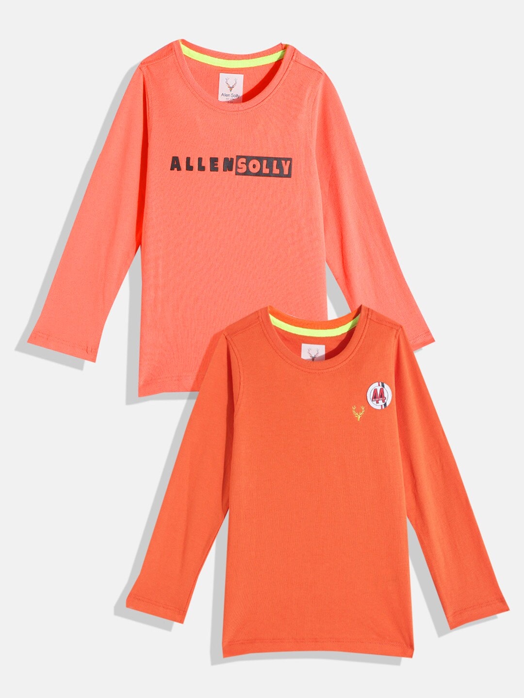 

Allen Solly Junior Boys Pack of 2 Pure Cotton T-shirts, Orange