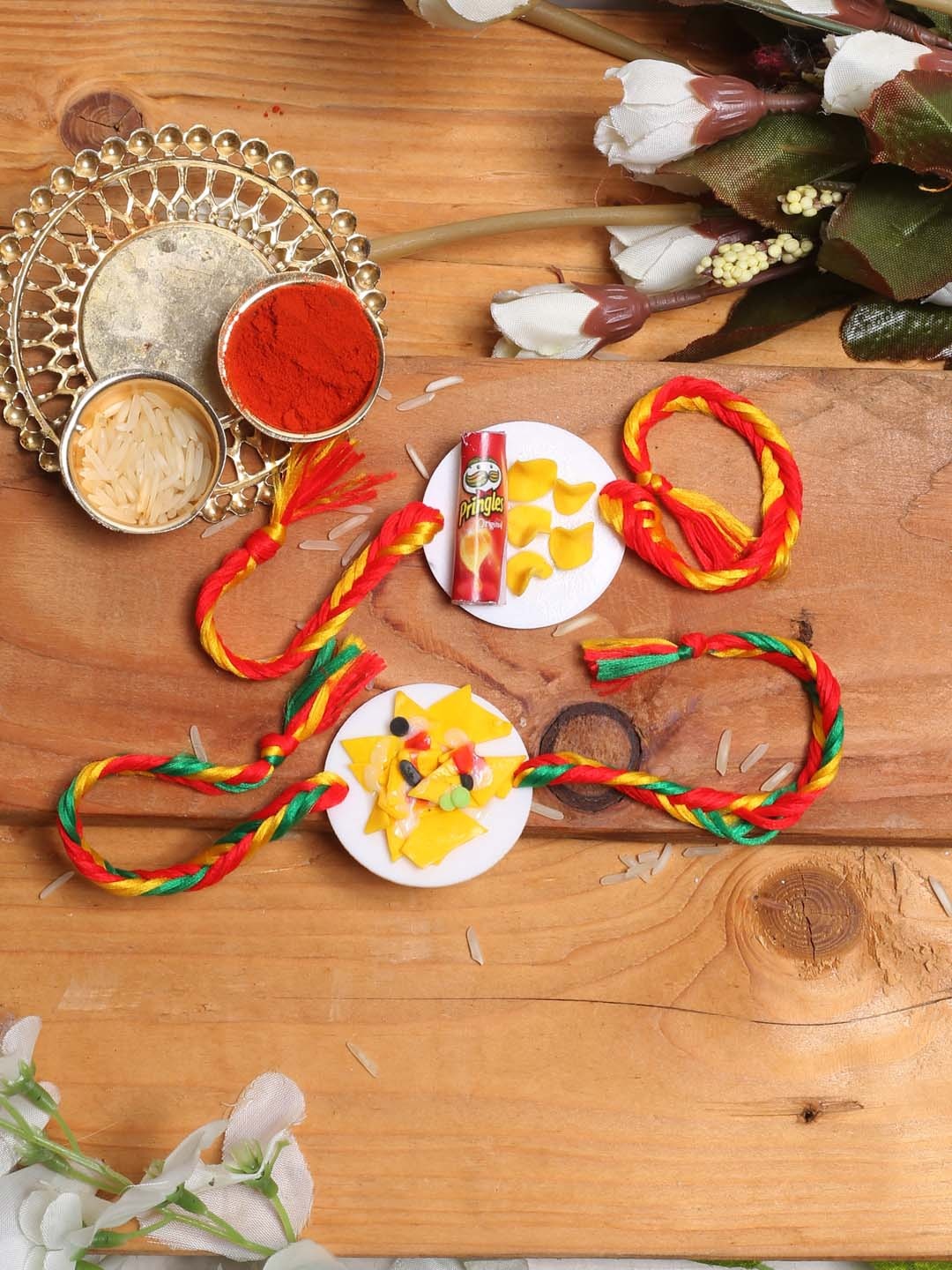 

Aapno Rajasthan Kids Multicolored Set of 2 Special Rakhi, Multi