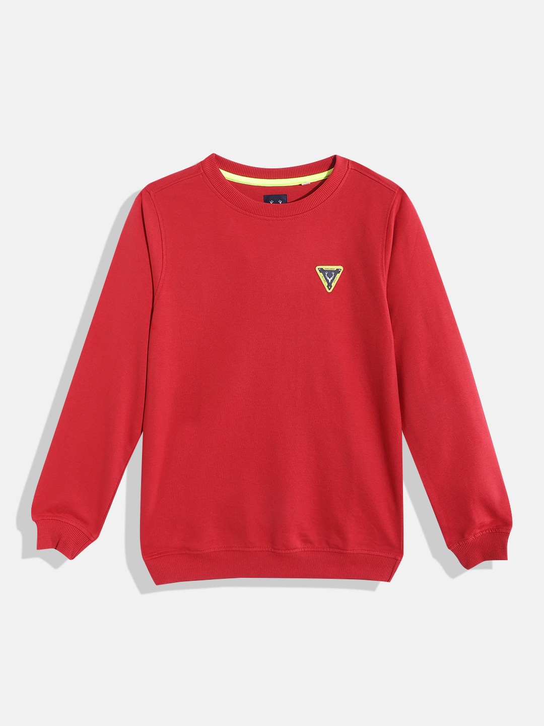 

Allen Solly Junior Boys Red Solid Sweatshirt