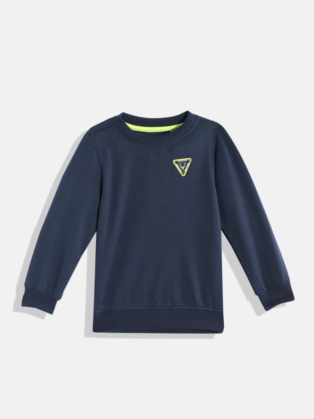 

Allen Solly Junior Boys Navy Blue Solid Sweatshirt