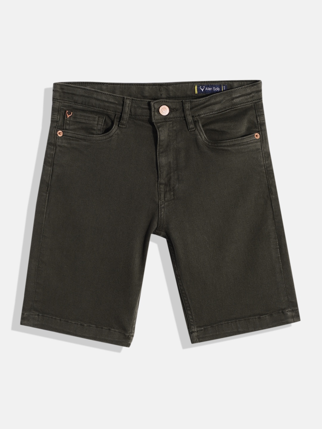 

Allen Solly Junior Boys Solid Denim Shorts, Charcoal
