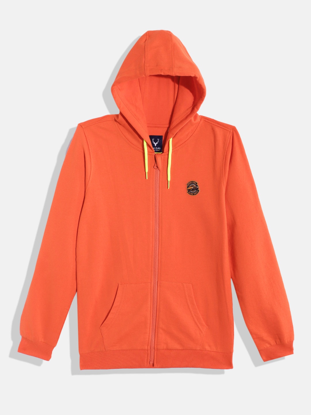 

Allen Solly Junior Boys Applique Detail Hooded Sweatshirt, Orange