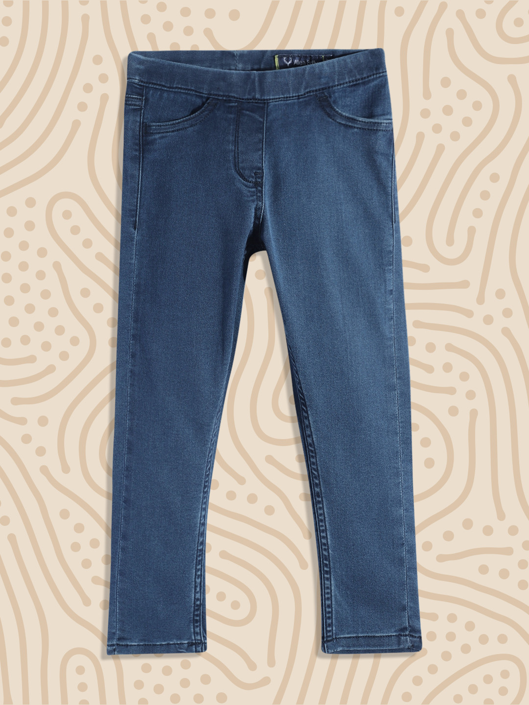 

Allen Solly Junior Girls Blue Solid Stretchable Jeans