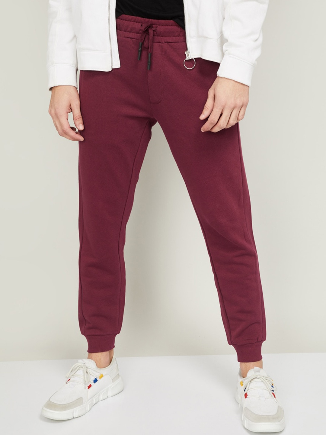 

Fame Forever by Lifestyle Men Red Solid Cotton Track Pants