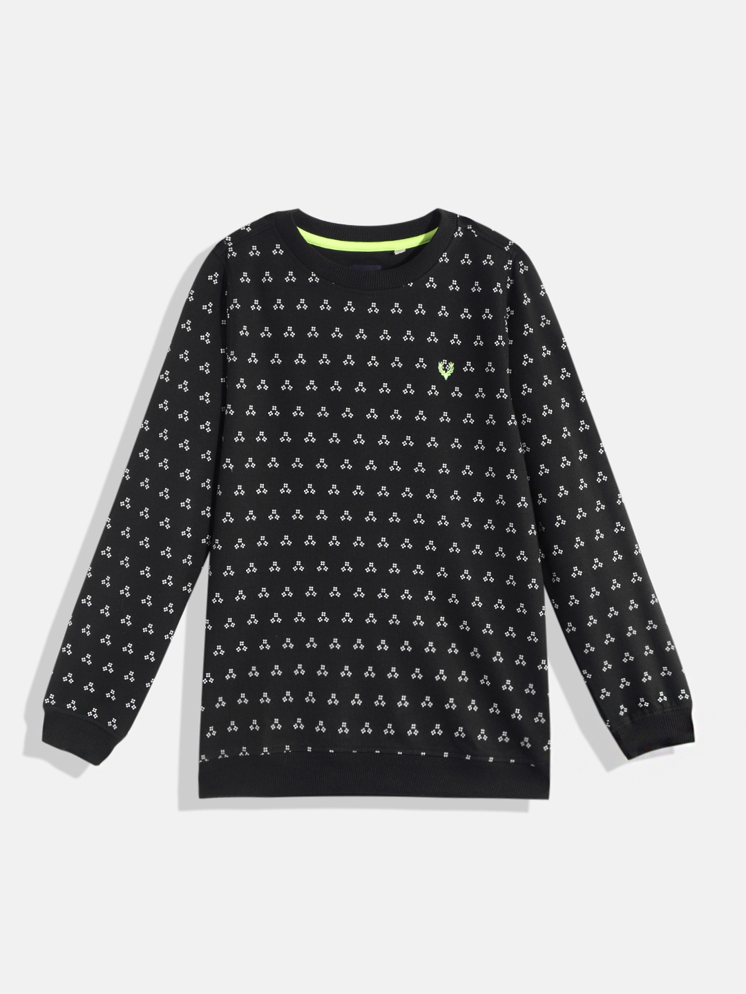 

Allen Solly Junior Boys Black & White Printed Sweatshirt
