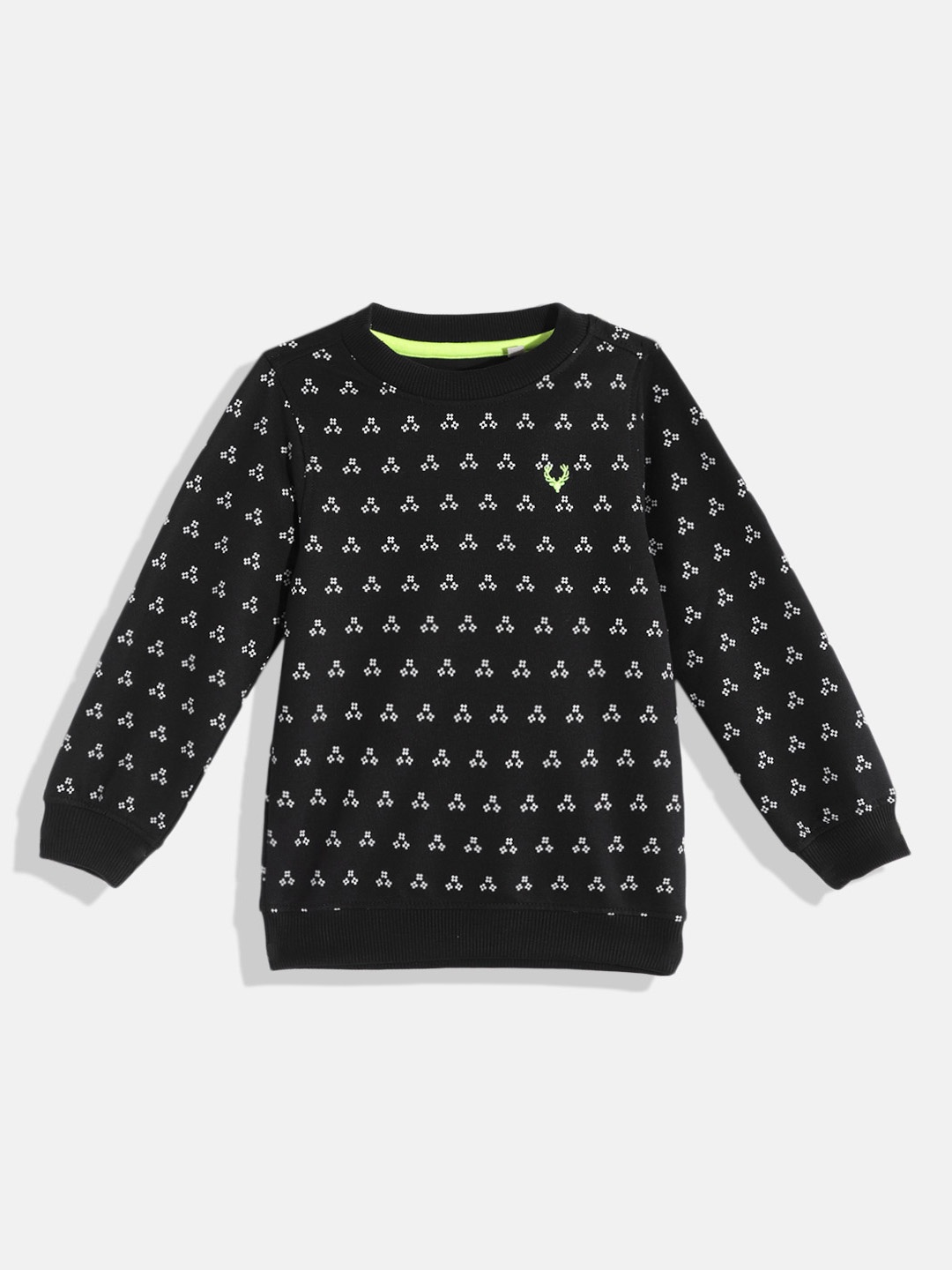 

Allen Solly Junior Boys Black & White Printed Sweatshirt
