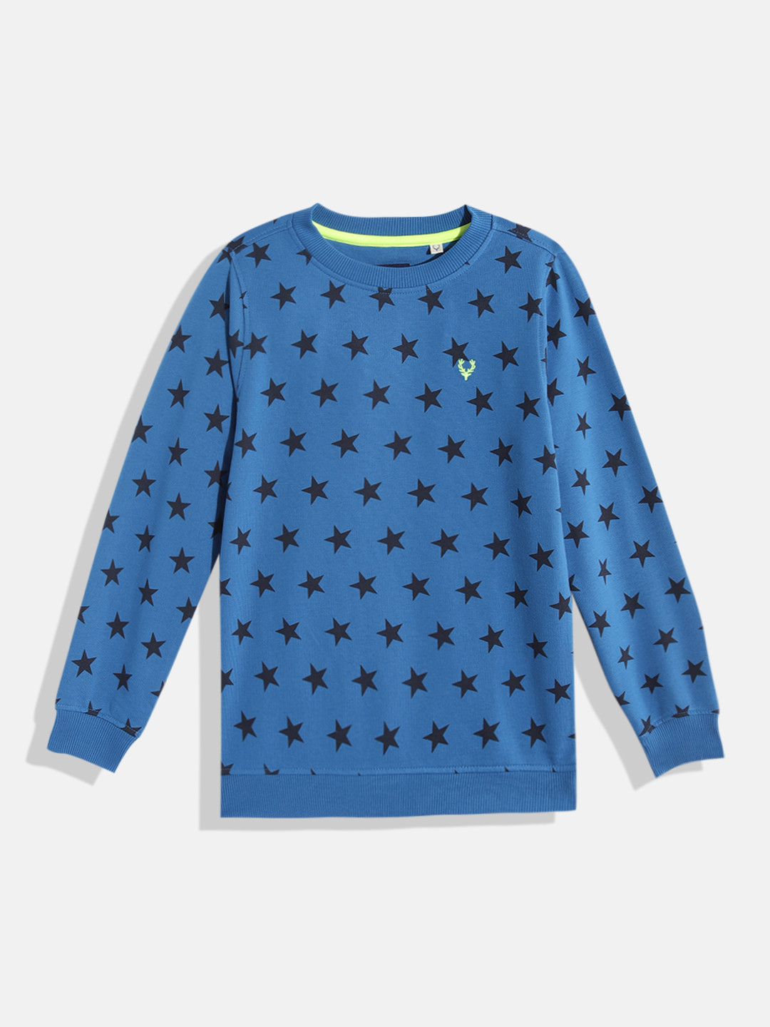 

Allen Solly Junior Boys Blue & Black Star Print Sweatshirt
