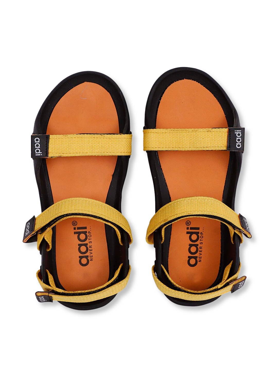 

aadi Men Yellow Comfort Sandals
