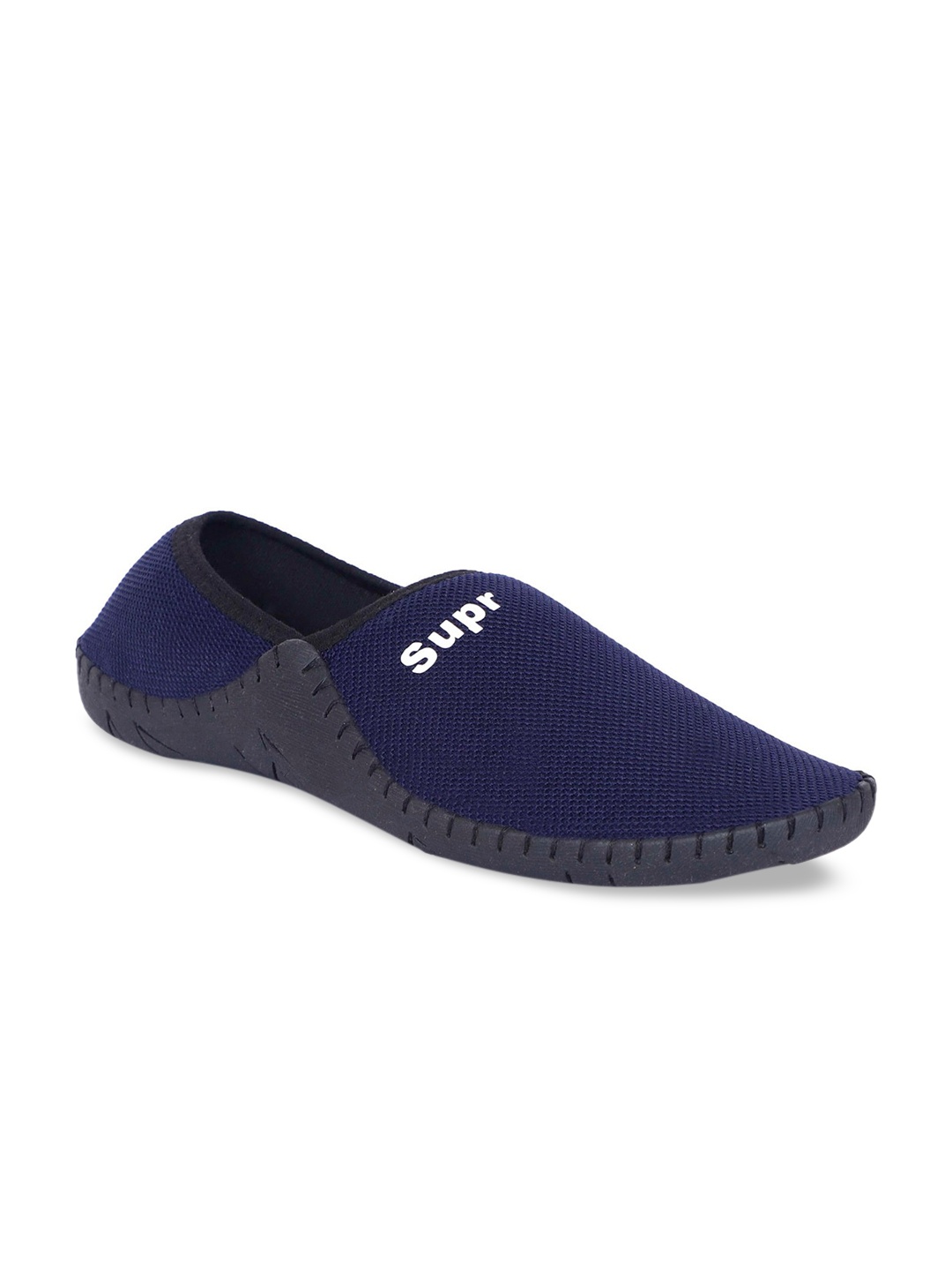 

aadi Men Blue Colourblocked Slip-On Sneakers